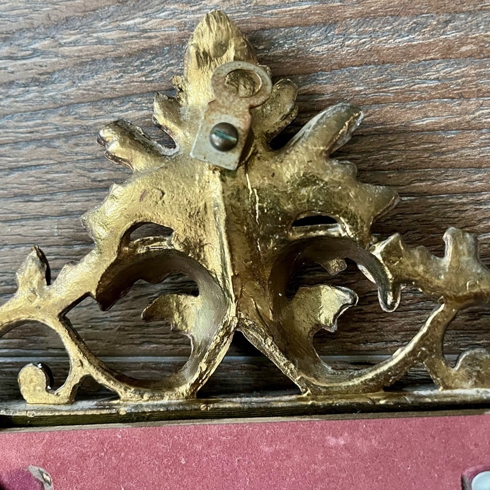 Vintage Rococ Style Brass Picture Frame 8/12 Inch - Picture 6 of 11